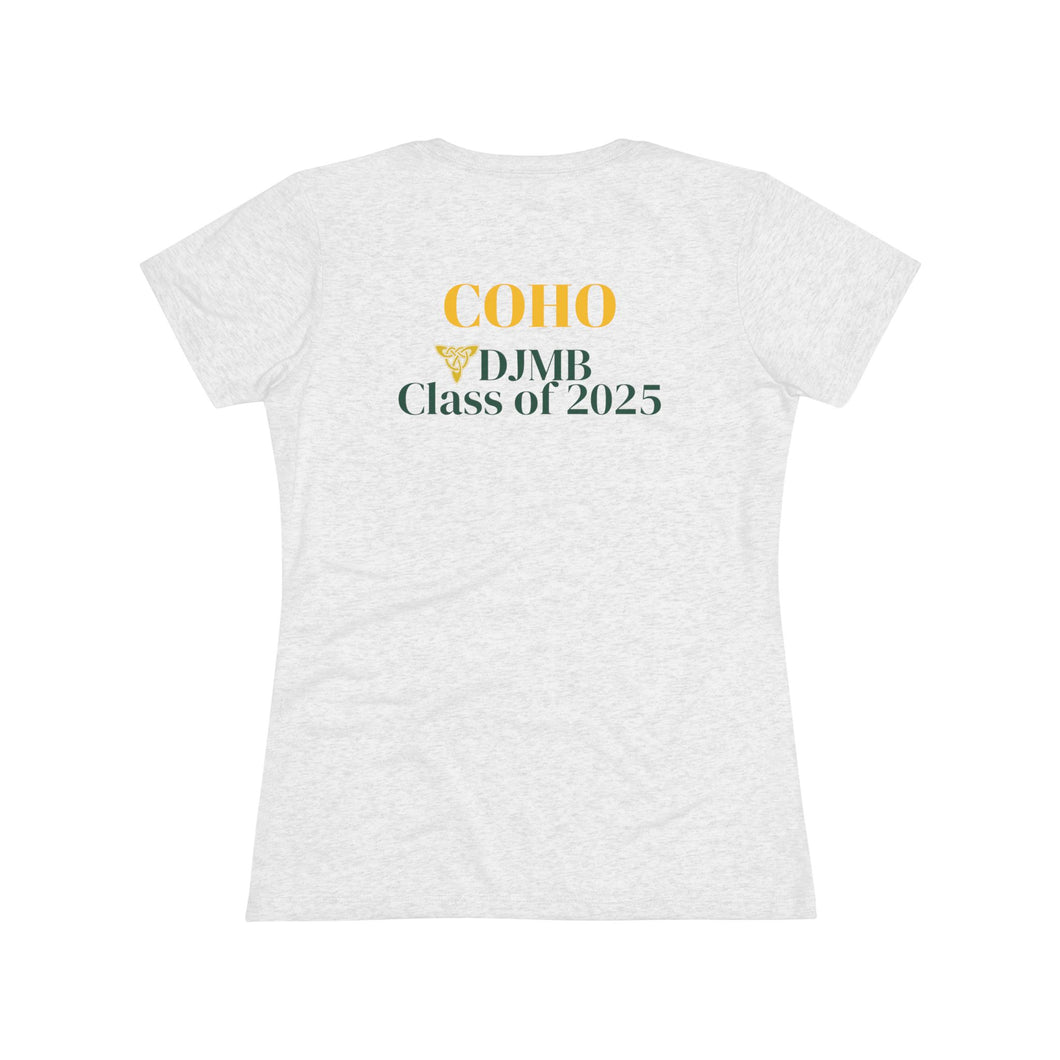 COHO Dublin Jerome Marching Band Senior Mom Women's Triblend Tee