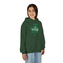 Load image into Gallery viewer, Olde Sawmill Plaid Shamrock YOUTH Hoodie
