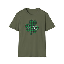 Load image into Gallery viewer, Sells Plaid Shamrock ADULT Super Soft T-Shirt
