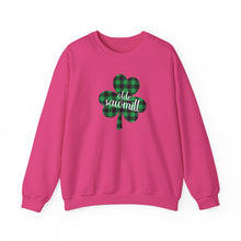 Load image into Gallery viewer, Olde Sawmill Plaid Shamrock Adult Super Soft Crewneck Sweatshirt
