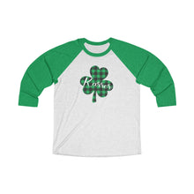 Load image into Gallery viewer, Karrer Plaid Shamrock Baseball Tee
