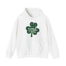 Load image into Gallery viewer, Scottish Corners Plaid Shamrock Hooded Sweatshirt
