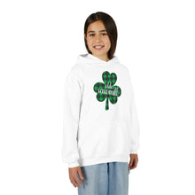 Load image into Gallery viewer, Olde Sawmill Plaid Shamrock YOUTH Hoodie
