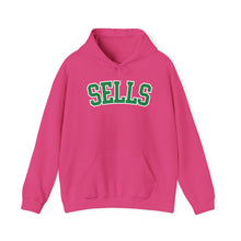 Load image into Gallery viewer, Sells College Block Adult Hooded Sweatshirt
