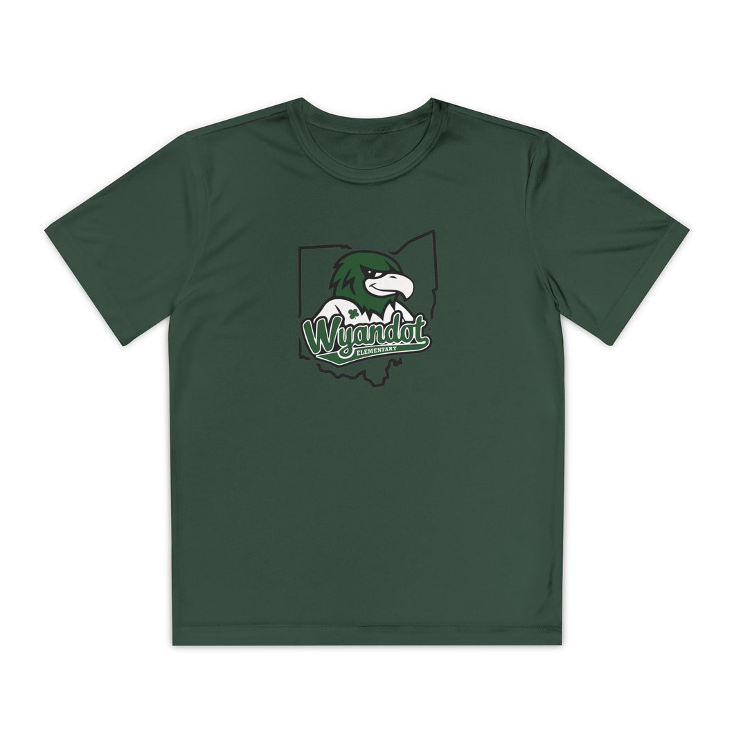 Wyandot Youth Logo Moisture Wicking Tee