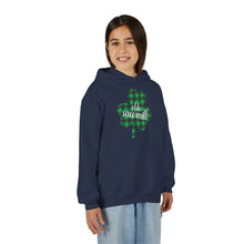 Load image into Gallery viewer, Olde Sawmill Plaid Shamrock YOUTH Hoodie
