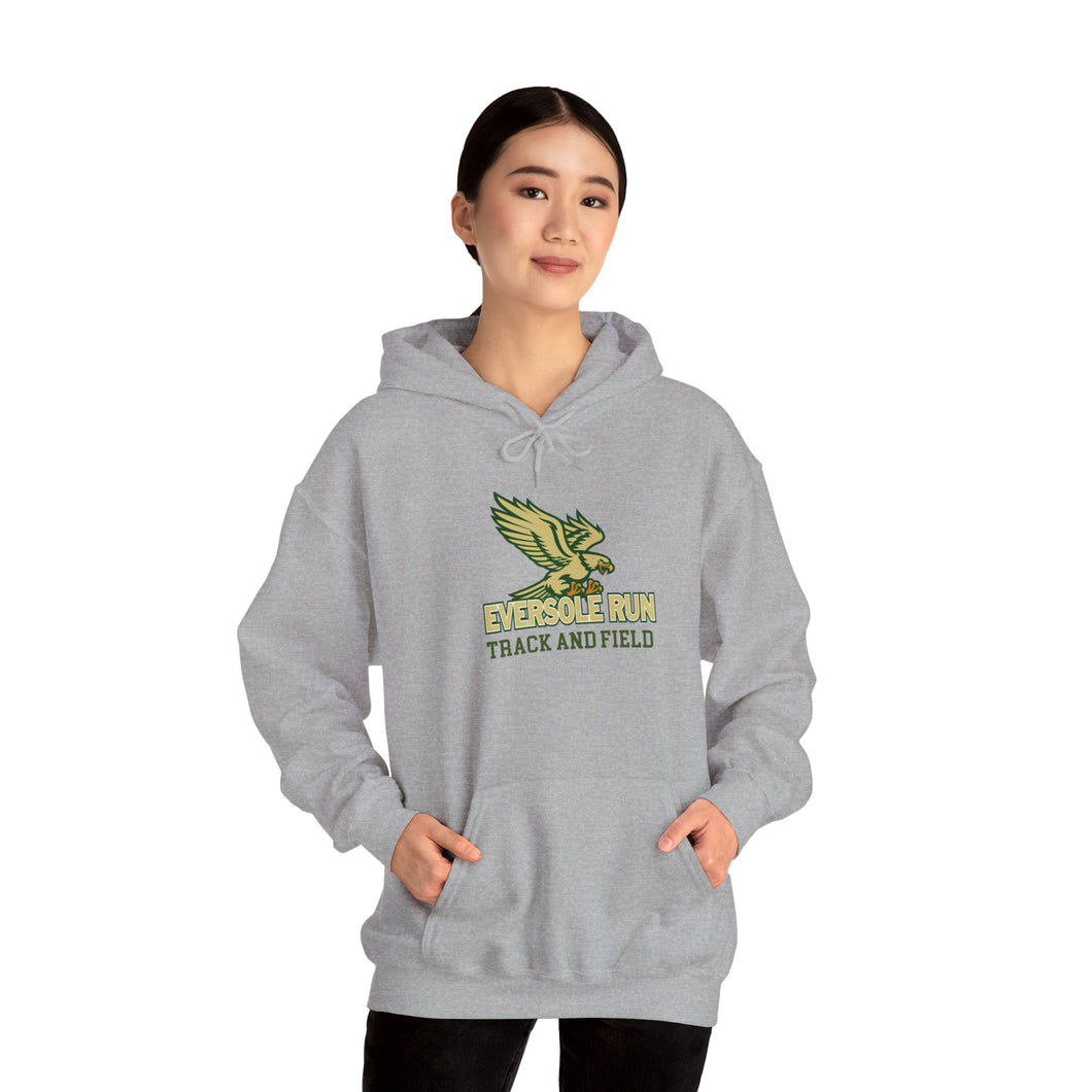 Eversole Logo Track and Field Adult Hooded Sweatshirt