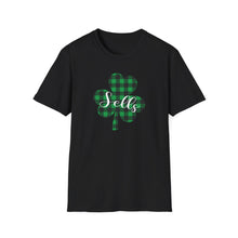 Load image into Gallery viewer, Sells Plaid Shamrock ADULT Super Soft T-Shirt
