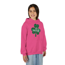 Load image into Gallery viewer, Olde Sawmill Plaid Shamrock YOUTH Hoodie

