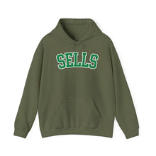 Load image into Gallery viewer, Sells College Block Adult Hooded Sweatshirt
