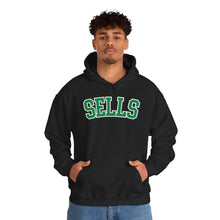 Load image into Gallery viewer, Sells College Block Adult Hooded Sweatshirt
