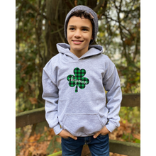 Load image into Gallery viewer, Chapman Plaid Shamrock Youth Hoodie
