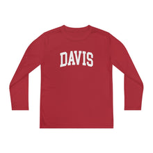 Load image into Gallery viewer, Davis YOUTH Long Sleeve Moisture-Wicking Competitor Tee
