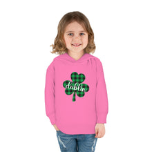 Load image into Gallery viewer, Dublin Shamrock Toddler Pullover Fleece Hoodie

