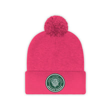 Load image into Gallery viewer, Emerald Campus Embroidered Pom Beanie
