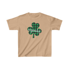 Load image into Gallery viewer, Wyandot Plaid Shamrock YOUTH Tee
