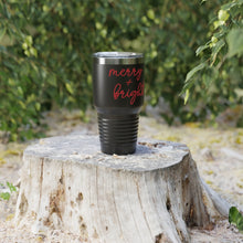 Load image into Gallery viewer, Merry and Bright Script Ringneck Tumbler
