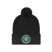 Load image into Gallery viewer, Emerald Campus Embroidered Pom Beanie
