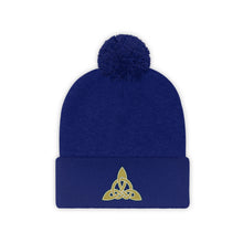 Load image into Gallery viewer, Grizzell Embroidered Pom Beanie
