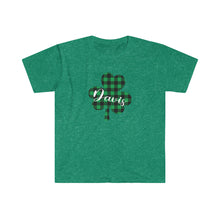 Load image into Gallery viewer, Davis Plaid Shamrock ADULT Softstyle T-Shirt
