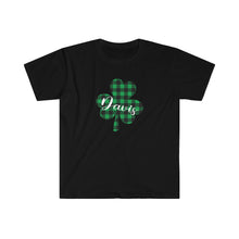 Load image into Gallery viewer, Davis Plaid Shamrock ADULT Softstyle T-Shirt
