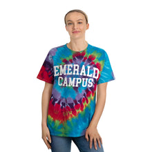 Load image into Gallery viewer, Emerald Campus Tie-Dye Tee, Spiral

