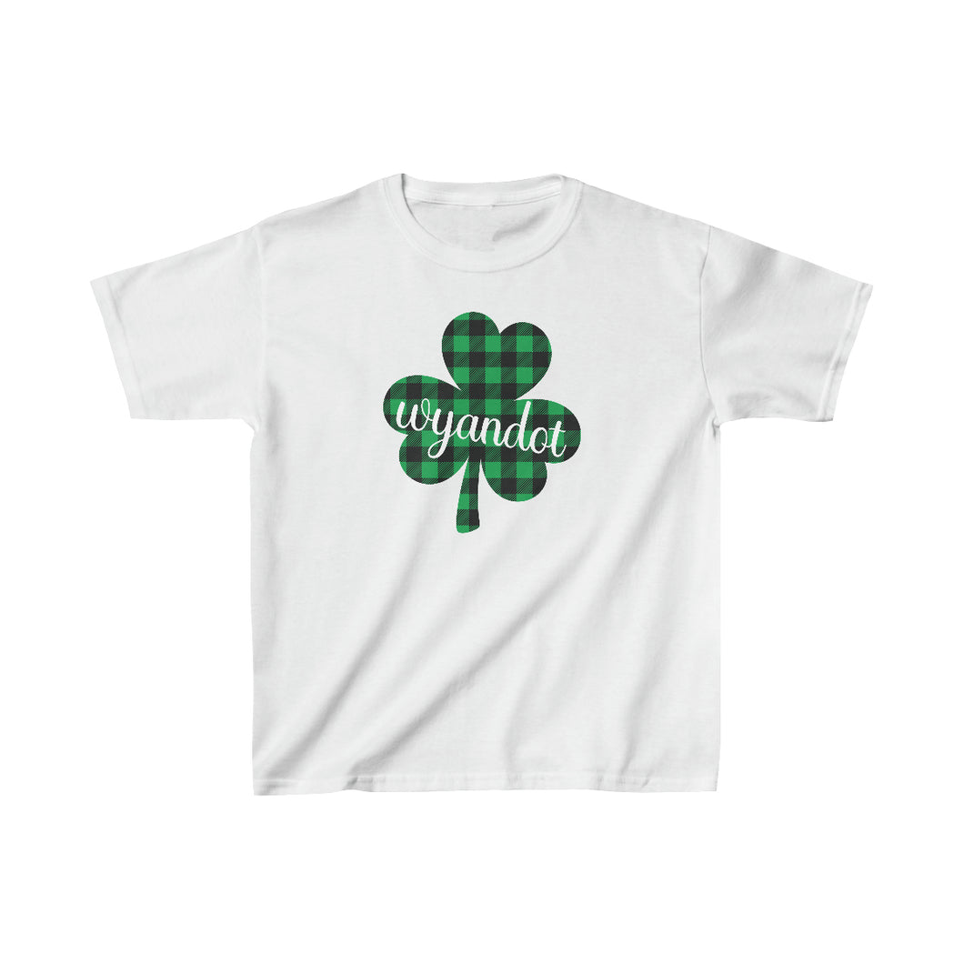 Wyandot Plaid Shamrock YOUTH Tee