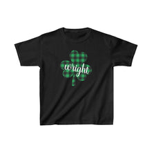 Load image into Gallery viewer, Wright Plaid Shamrock YOUTH Tee
