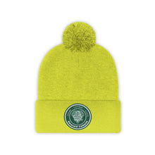 Load image into Gallery viewer, Emerald Campus Embroidered Pom Beanie
