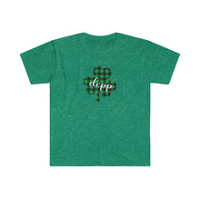 Load image into Gallery viewer, Depp Plaid Shamrock ADULT Super Soft T-Shirt
