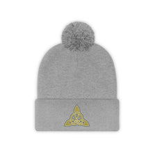 Load image into Gallery viewer, Grizzell Embroidered Pom Beanie
