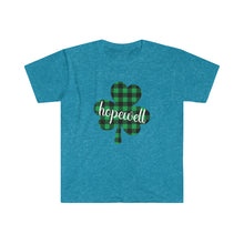 Load image into Gallery viewer, Hopewell Plaid Shamrock ADULT Super Soft T-Shirt
