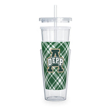Load image into Gallery viewer, Depp Plastic Tumbler with Straw
