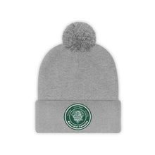 Load image into Gallery viewer, Emerald Campus Embroidered Pom Beanie
