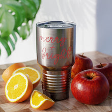 Load image into Gallery viewer, Merry and Bright Script Ringneck Tumbler
