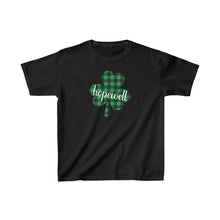 Load image into Gallery viewer, Hopewell Plaid Shamrock YOUTH Tee
