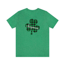 Load image into Gallery viewer, Chapman Plaid Shamrock Adult Tee
