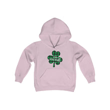 Load image into Gallery viewer, Olde Sawmill Plaid Shamrock YOUTH Hoodie
