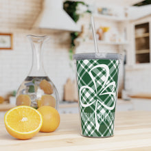 Load image into Gallery viewer, Dublin City Schools Plastic Tumbler with Straw
