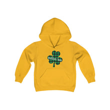 Load image into Gallery viewer, Indian Run Plaid Shamrock YOUTH Hoodie
