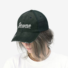 Load image into Gallery viewer, Dublin Jerome Marching Band Script Embroidered Trucker Hat
