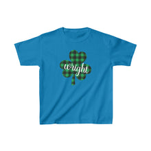 Load image into Gallery viewer, Wright Plaid Shamrock YOUTH Tee
