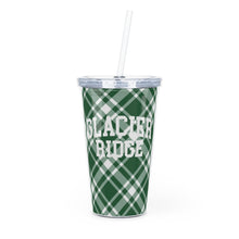 Load image into Gallery viewer, Glacier Ridge Plastic Tumbler with Straw
